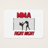 Soirée de combat de MMA et silhouette de deux comb (Dos)