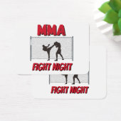Soirée de combat de MMA et silhouette de deux comb (Bureau)