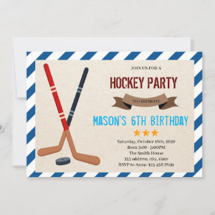 Soirée de hockey sur glace Invitation
