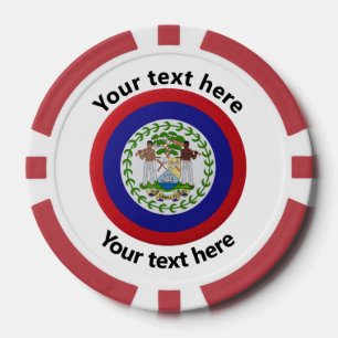 Soirée de jeu personnalisée au Belize Jetons de po