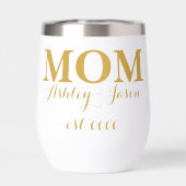 Soirée de maman dorée et élégante personnalisée (Arrière)