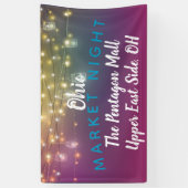 soirée de marché, bannière de foire artisanale, ba (Vertical)