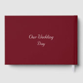 Soirée de mariage avec un monogramme bordeaux élég (Verso)