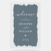 Soirée de mariage élégante Paint Dusty Blue (Recto)