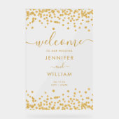 Soirée de mariage Parties scintillant or élégant B (Recto)