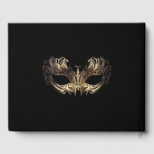 Soirée de mascarade en or noir élégant Anniversair (Verso)