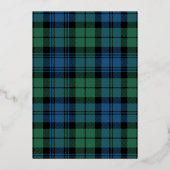 Soirée de Noël à la carte Rustic Campbell Tartan G (Verso)