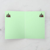 Soirée de Noël amusante Carte Joyeux Vacances (Intérieur)