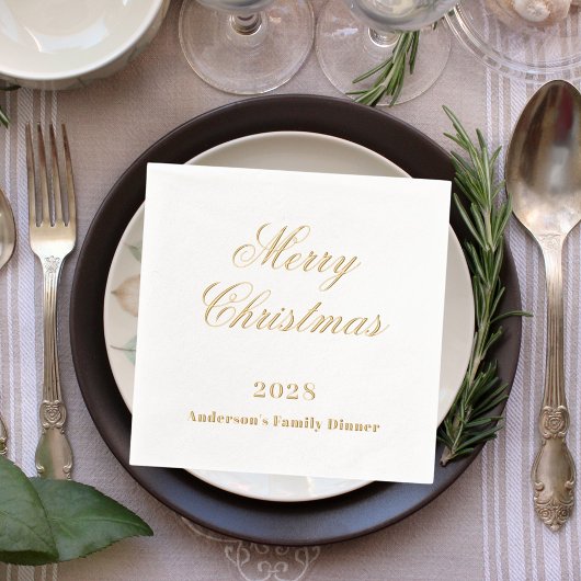 Soirée de Noël en or blanc