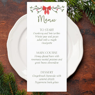 Soirée de Noël ou menu Mariage avec Bow