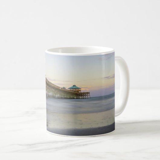 Soirée De Paix Sur Folly Beach Café Mug (Devant droit)