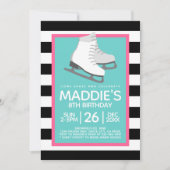 Soirée de patinage sur glace Invitations d'anniver (Devant)