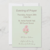 Soirée de Prière | Invitation Plate Gerbera Daisy (Dos)