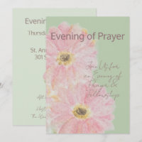 Soirée de Prière | Invitation Plate Gerbera Daisy