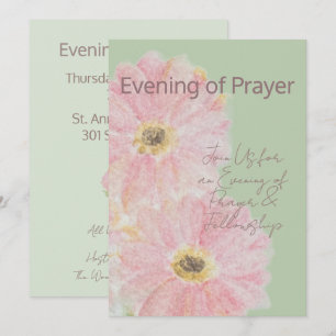 Soirée de Prière Invitation Plate Gerbera Daisy