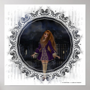 Soirée de promenade Imaginaire gothique Poster de