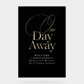 Soirée de répétition moderne élégante Noir Bienven (Recto)