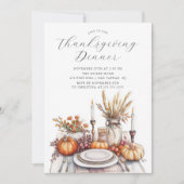 Soirée de Thanksgiving Invitation (Devant)