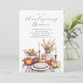 Soirée de Thanksgiving Invitation (Debout devant)