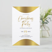 Soirée de typographie de Noël or invitation (Debout devant)