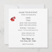 Soirée de Vegas - Invitation Casino / Poker (Dos)