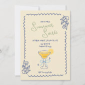 Soirée d'été Cocktail soirée Invitation (Devant)
