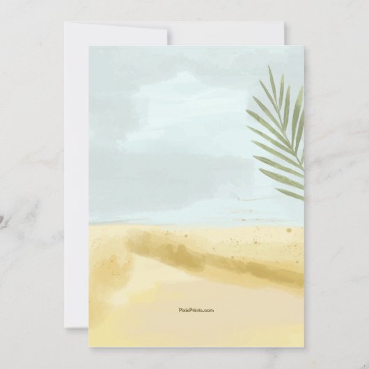 Soirée d'été Invitation (Dos)