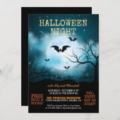 Soirée d'Halloween | Invitation (Devant / Derrière)
