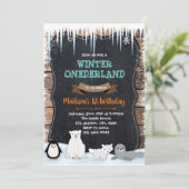 soirée d'hiver thème arctique Invitation (Debout devant)