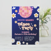 soirée disco super fille anniversaire invitation r (Debout devant)