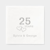 Soirée du 25e anniversaire moderne et élégante (Recto)