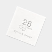 Soirée du 25e anniversaire moderne et élégante (Gauche)