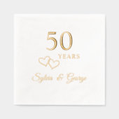 Soirée du 50e Anniversaire moderne et élégante (Recto)