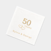 Soirée du 50e Anniversaire moderne et élégante (Gauche)