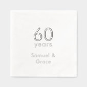 Soirée du 60e anniversaire moderne personnalisée (Recto)