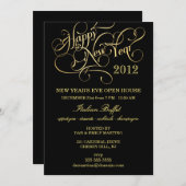 Soirée du Nouvel An - Invitations Formelles Élégan (Devant / Derrière)