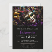 Soirée élégante Invitation de fête d'anniversaire (Devant)