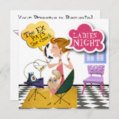 Soirée entre femmes - Invitation SRF (Devant / Derrière)