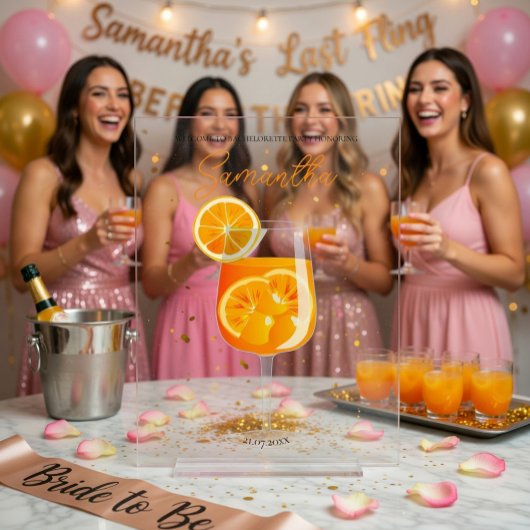 Soirée EVJF Aperol Spritz de Bienvenue