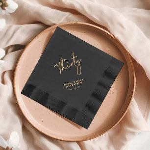 Soirée   Fête d'anniversaire adulte moderne 30e