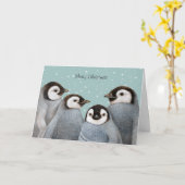 Soirée froide, Chaleureux Amis Carte de Noël (Fleur jaune)