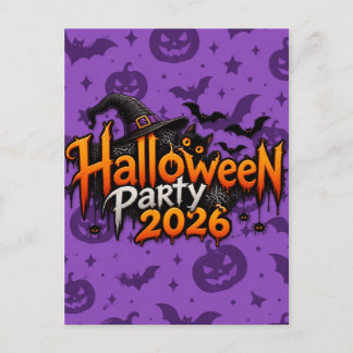 Soirée Halloween 2026 – Invitation Halloween