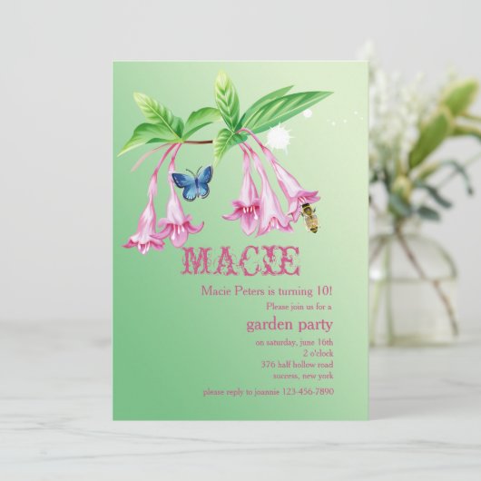 Soirée Jardin Nectar Invitation (Debout devant)