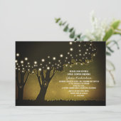 soirée jaune arbres romantique invitation douche n (Debout devant)