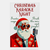 Soirée karaoké de Noël personnalisée (Recto)