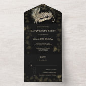 Soirée masquée avec Cartes de réponse RSVP (À l'intérieur)