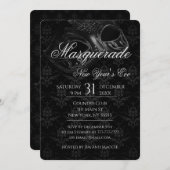 Soirée Masquerade Party Invitation (Devant / Derrière)