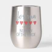 Soirée nuptiale et de mariage 5 Coeur Nephew de la (Arrière)