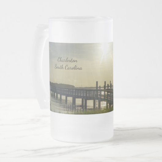 Soirée Paisible À Cooper River Frosted Mug (Devant gauche)