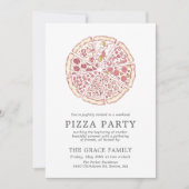 Soirée Pizza Classique | Invitation (Devant)